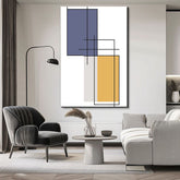 Painting by Numbers Art Abstract Painting Geometry Colored Rectangles II